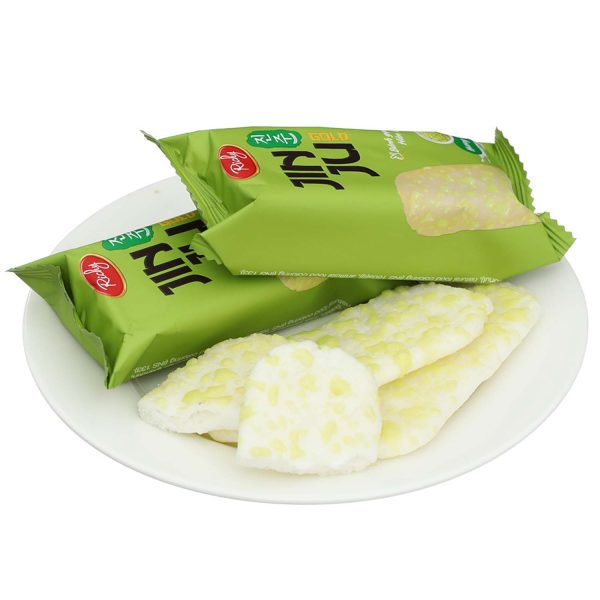 RICHY JINJU GOLD RICE CRACKER - PANDAN FLAVOR