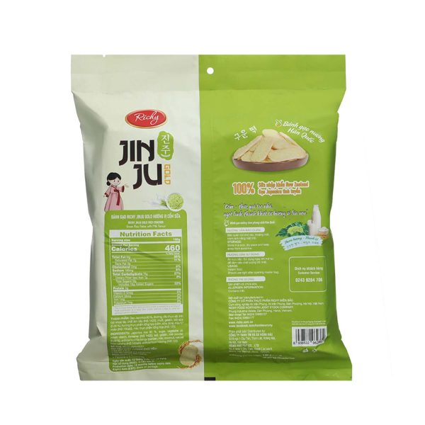 RICHY JINJU GOLD RICE CRACKER - PANDAN FLAVOR