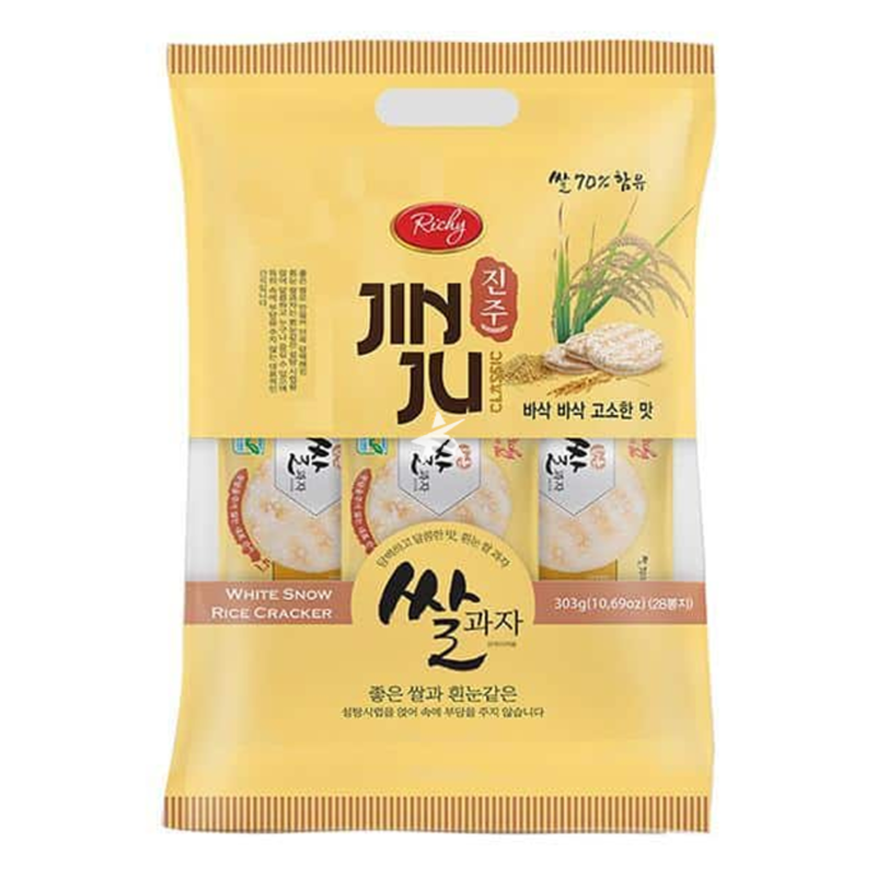 RICHY JINJU - WHITE SNOW RICE CRACKER