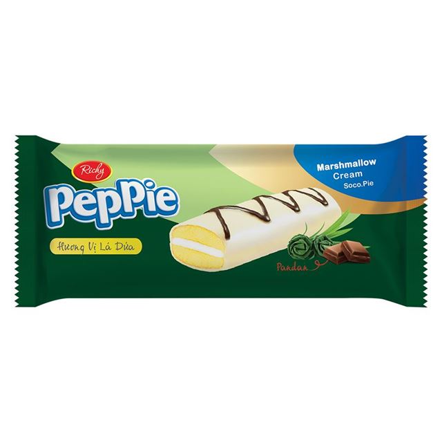Peppie Pandan Chocolate Pie