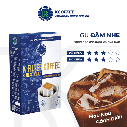 K COFFEE FILTER BLUE SONLA 105G (7 sachets)