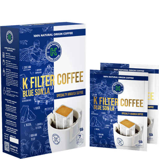 K COFFEE FILTER BLUE SONLA 105G (7 sachets)